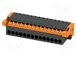 PCB connector, nominal cross section: 1.5 mm2, color: black,
