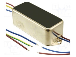 Filter: anti-interference; single-phase; 250VAC; Cx: 1uF; Cy: 4.7nF