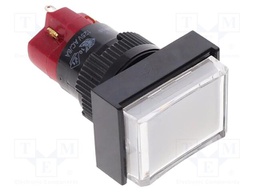 Switch: push-button; Pos: 2; SPDT; 6A/24VDC; 5A/250VAC; white; 2.9N