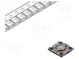 Microswitch TACT; SPST; Pos: 2; 0.02A/15VDC; SMT; 0.58mm; OFF-(ON)
