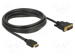 Cable; DVI-D (24+1) plug,HDMI plug; bidirectional,High Speed