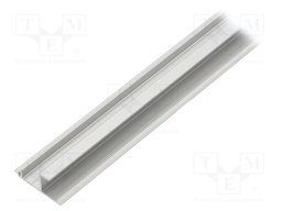 Profiles for LED modules; natural; L: 1m; aluminium; anodized