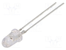 LED; 5mm; orange; 100000÷120000mcd; 8°; 70mA; 2.3÷2.8V
