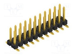 Connector: pin strips; pin header; male; PIN: 22; 2.54mm; SMT; 2x11