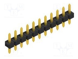 Connector: pin strips; pin header; male; PIN: 11; 2.54mm; THT; 1x11