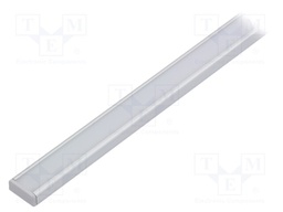 Profiles for LED modules; white; surface; natural; L: 1m; anodized