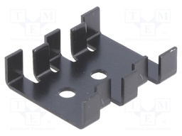 Heatsink: moulded; SOT32,TO220; black; L: 30mm; W: 25.4mm; H: 8mm