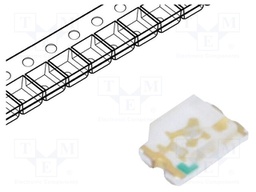 LED; SMD; 0805; blue; 120mcd; 2x1.25x0.8mm; 130°; 2.8÷3.6V; 20mA