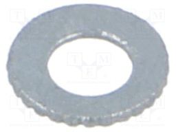 Washer; internally serrated; M3; D=6mm; h=0.9mm; spring steel