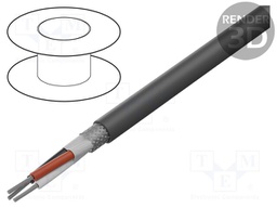 Wire; EcoFlex®; 2x16AWG; shielded,tinned copper braid; MPPE; 600V