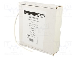 Heat shrink sleeve; glueless; 2: 1; 2.4mm; L: 10m; white