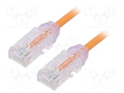 Patch cord; TX6-28™,U/UTP; 6; stranded; Cu; LSZH; orange; Len: 3m