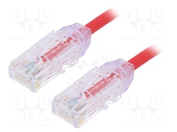 Patch cord; TX6-28™,U/UTP; 6; stranded; Cu; LSZH; red; Len: 0.5m