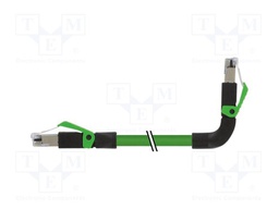 Patch cord; RJ45 plug,RJ45 up angled plug; 5; stranded; Cu; PUR