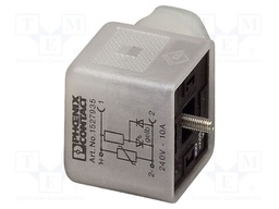 Connector: valve connector; plug; form A; female; PIN: 3