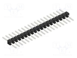 Connector: pin strips; pin header; male; PIN: 19; 2.54mm; SMT; 1x19