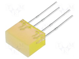 LED backlight; yellow; Lens: diffused,yellow; λd: 588nm; 1.8÷4mcd