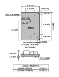 Converter: AC/DC; 15W; Uin: 85÷265V; Uout: 15VDC; Uout2: -15VDC; 80%