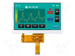 Display: TFT; 4.3"; 480x272; Illumin: LED; Dim: 105.5x67.2x2.95mm