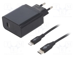 Power supply: switched-mode; voltage source; 5VDC; 3A; 18W; plug