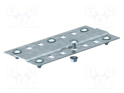 Contact strip; zinc-plated steel; Kit: mounting screws