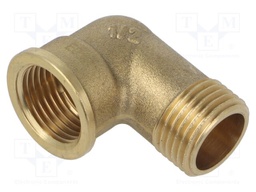 Male-female; max.6bar@<90°C,max.16bar@10°C÷30°C; brass CW617N