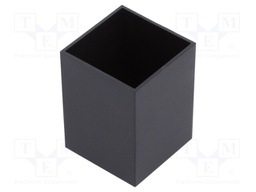 Enclosure: designed for potting; X: 26mm; Y: 26mm; Z: 35mm; ABS