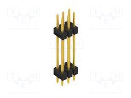 Connector: pin strips; pin header; male; PIN: 6; 2.54mm; THT; 2x3