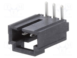 Socket; wire-board; male; SL; 2.54mm; PIN: 3; THT; tinned; angled 90°