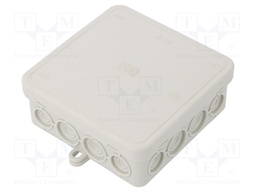 Enclosure: junction box; X: 100mm; Y: 100mm; Z: 40mm; polyetylene