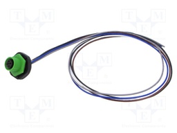 Connector: M12; socket; male; straight; with lead; PIN: 5; 0.34mm2