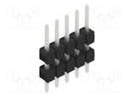 Connector: pin strips; pin header; male; PIN: 5; 2.54mm; THT; 1x5