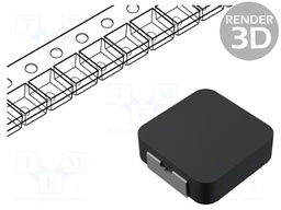 Inductor: ferrite; SMD; 2.2uH; 2.76A; 71mΩ; ±30%; VLCF