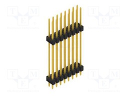 Connector: pin strips; pin header; male; PIN: 16; 2.54mm; THT; 2x8