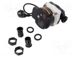 Type of pump: circulator; AMG; 230VAC; IP44; Temp: 0÷40°C; 95%; 50Hz