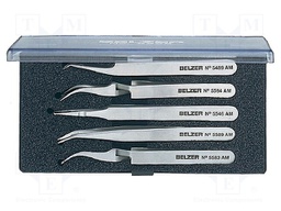 Tweezers; Pcs: 5; SMD