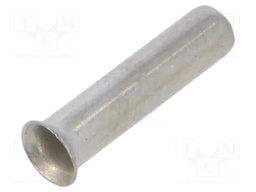 Tip: bootlace ferrule; non-insulated; copper; 4mm2; 14mm; tinned