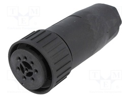 Connector: circular; plug; Series: CM; IP67; PIN: 8; female; 10A; 50V