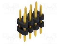Connector: pin strips; pin header; male; PIN: 8; 2mm; THT; 2x4; 100V