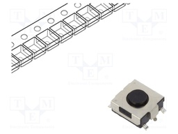 Microswitch TACT; SPST; Pos: 2; 0.05A/12VDC; SMT; 1N; 6.5x6.2x2.6mm