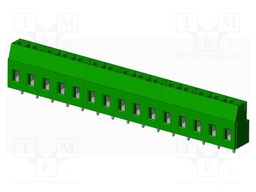 Connector: PCB terminal block; terminal; Plating: tinned; on PCBs