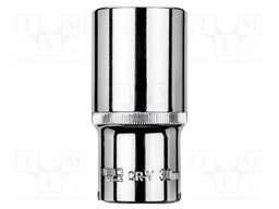 Socket; 6-angles,socket spanner; HEX 30mm; 1/2"; long