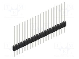 Connector: pin strips; pin header; male; PIN: 20; 1.27mm; THT; 1x20
