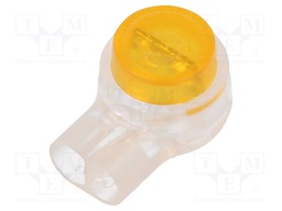 Quick splice; Scotchlok; IDC; 22AWG÷26AWG; yellow; 0.4÷0.7mm