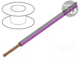 Wire; H05V-K,LgY; stranded; Cu; 2.5mm2; PVC; grey-pink; 300V,500V
