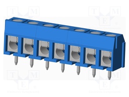 Connector: PCB terminal block; terminal; Plating: tinned; on PCBs