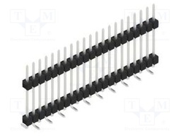 Connector: pin strips; pin header; male; PIN: 21; 2.54mm; SMT; 1x21