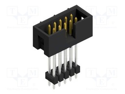 Connector: pin strips; pin header; male; PIN: 10; 2.54mm; THT; 2x5