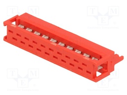 Plug; Micro-MaTch; male; PIN: 20; IDC; for ribbon cable; 1.27mm