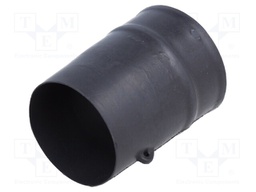Heat shrink boot; glueless,straight; L: 67mm; black; polyolefine